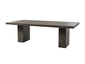 table a manger gris anthracite beton cire