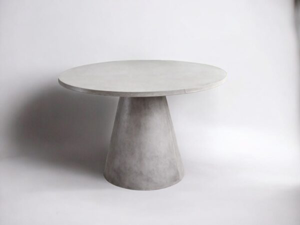 table beton cire ronde