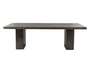 table de repas 100x210cm gris anthracite beton cire 6 places