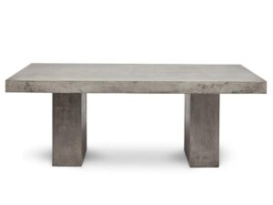 table rectangulaire beton cire grise pas cher